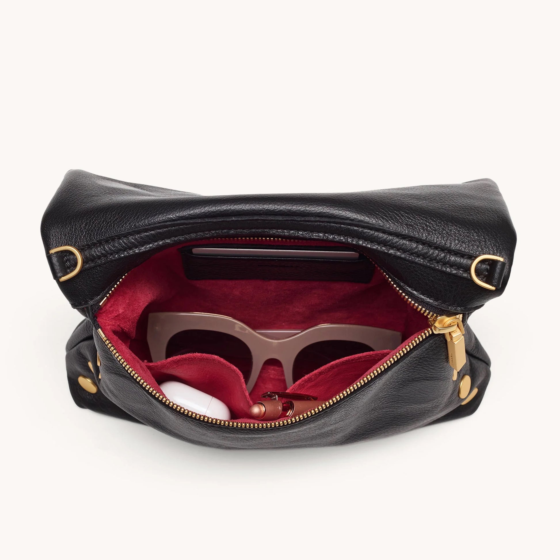 Hammitt VIP Medium Crossbody Bag - Black/Brushed Gold