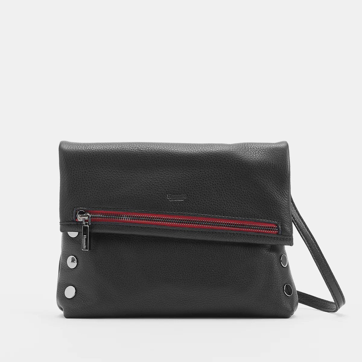 Hammitt VIP Medium Crossbody Bag - Black/Gunmetal Red Zip