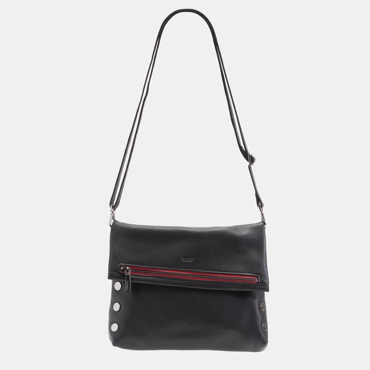 Hammitt VIP Medium Crossbody Bag - Black/Gunmetal Red Zip