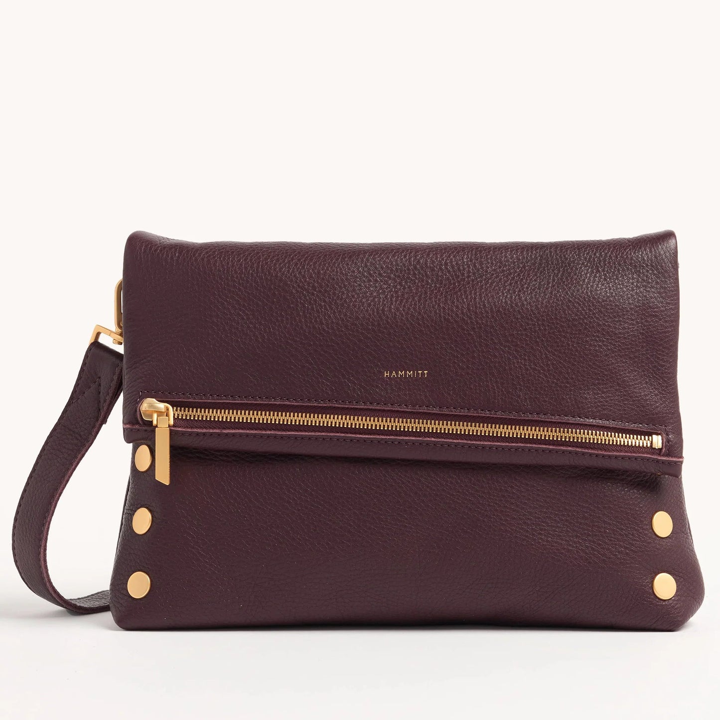 Hammitt VIP Large Crossbody Bag - LIMITED EDITION Cabernet Pebble/Brushed Gold