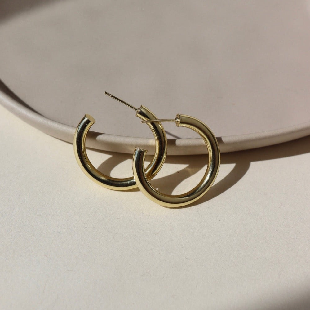 Chunky Hoops - Gold Fill