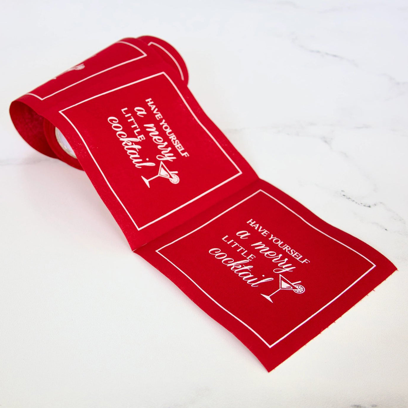 Cocktail Napkin Roll - 'Have Yourself A Merry Little Cocktail'