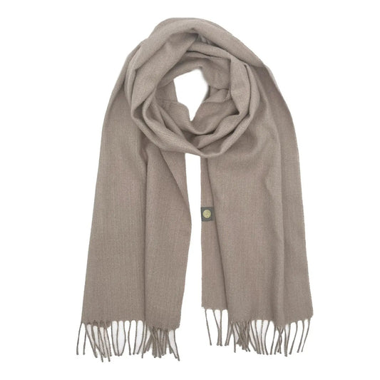 Baby Alpaca Solid Scarf - Hazelnut