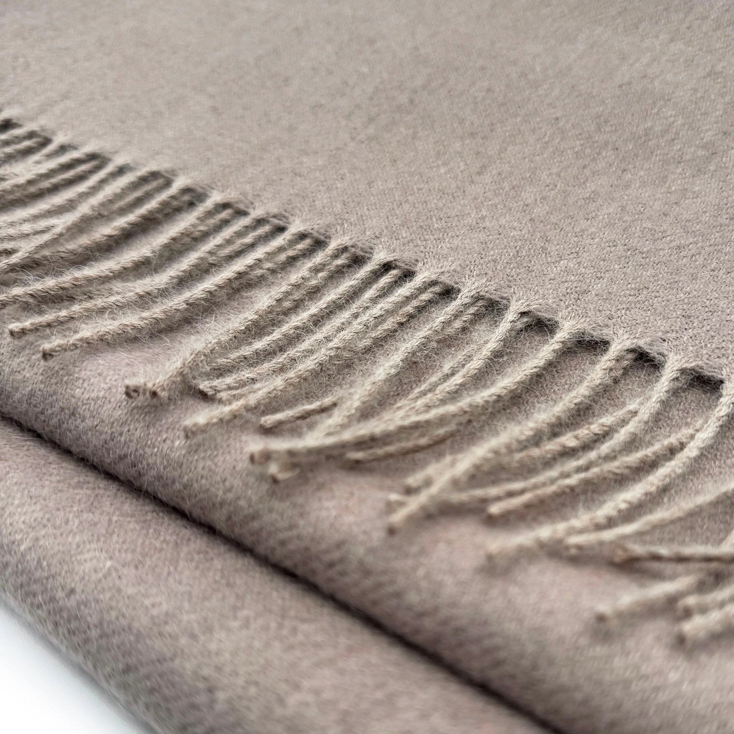 Baby Alpaca Solid Scarf - Hazelnut