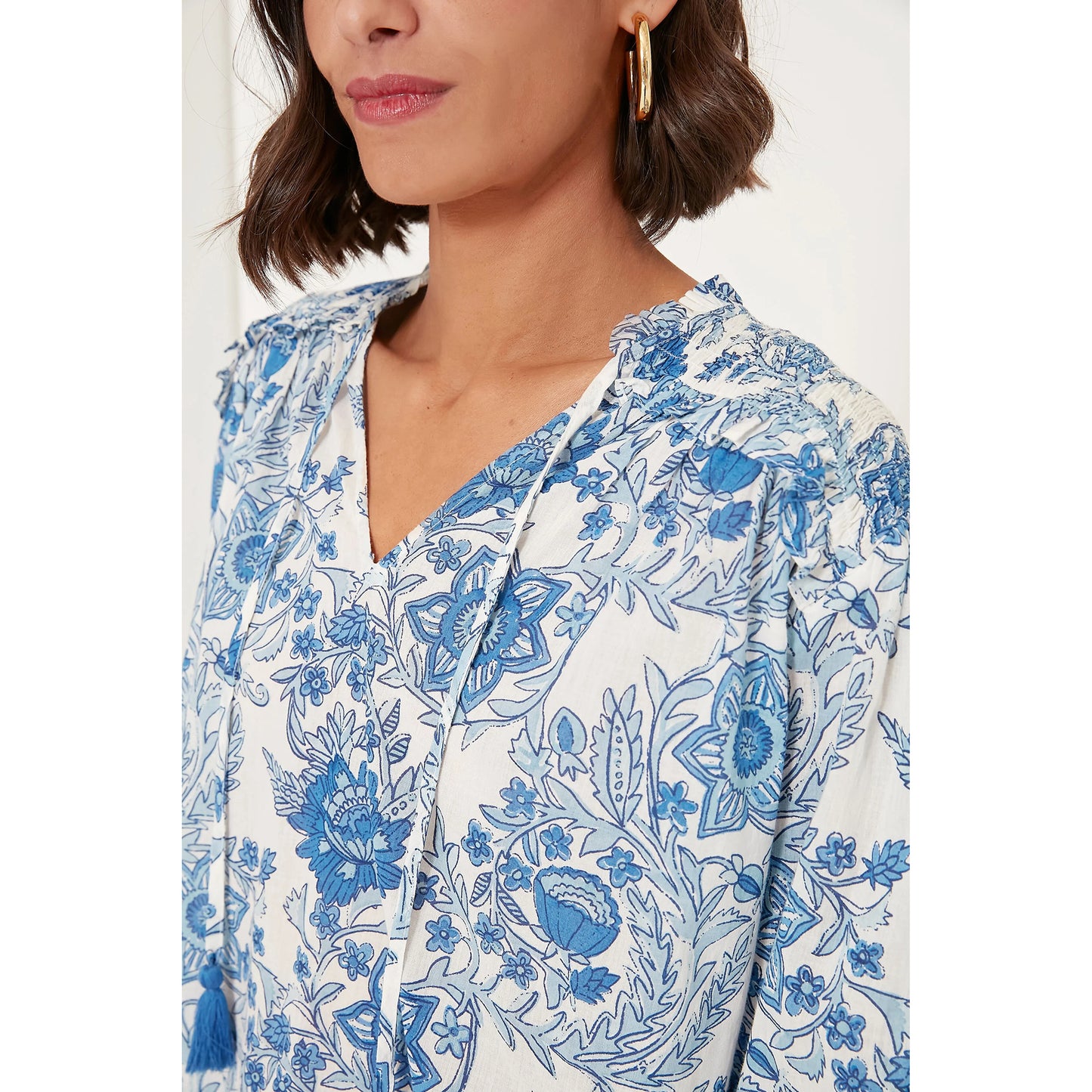 Hollie Shirt - Blue Leticia