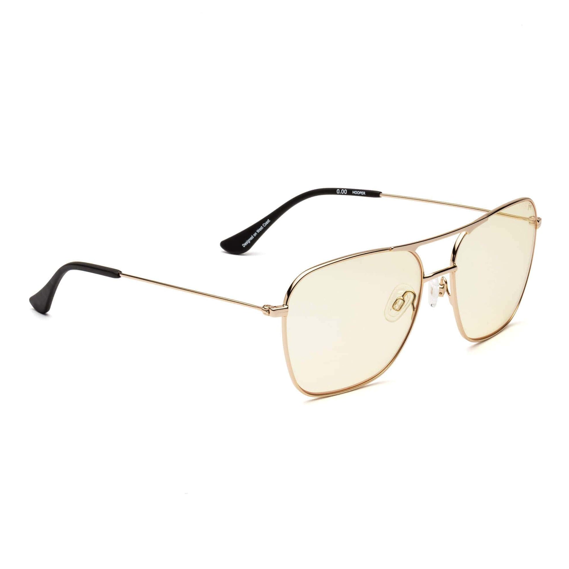 Hooper - Polished Gold / Yellow Lens
