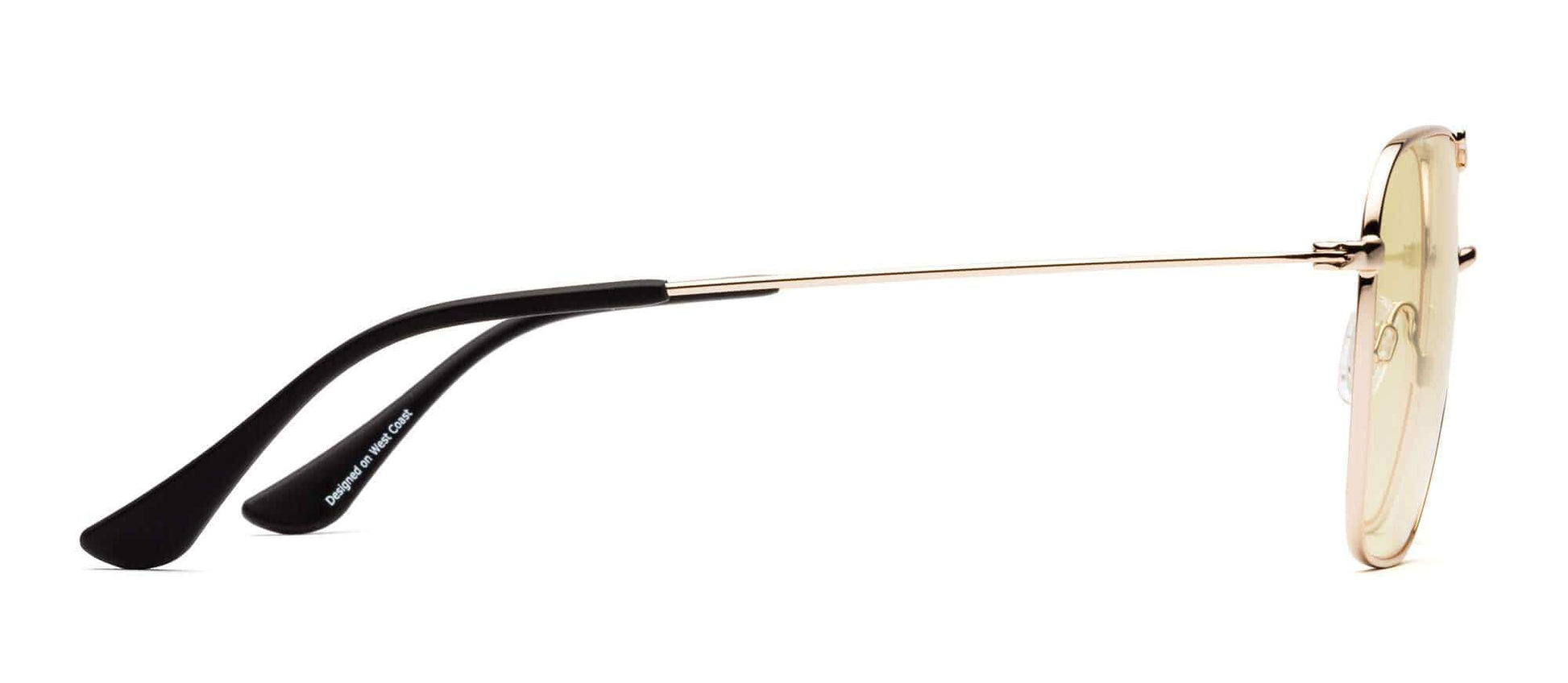 Hooper - Polished Gold / Yellow Lens