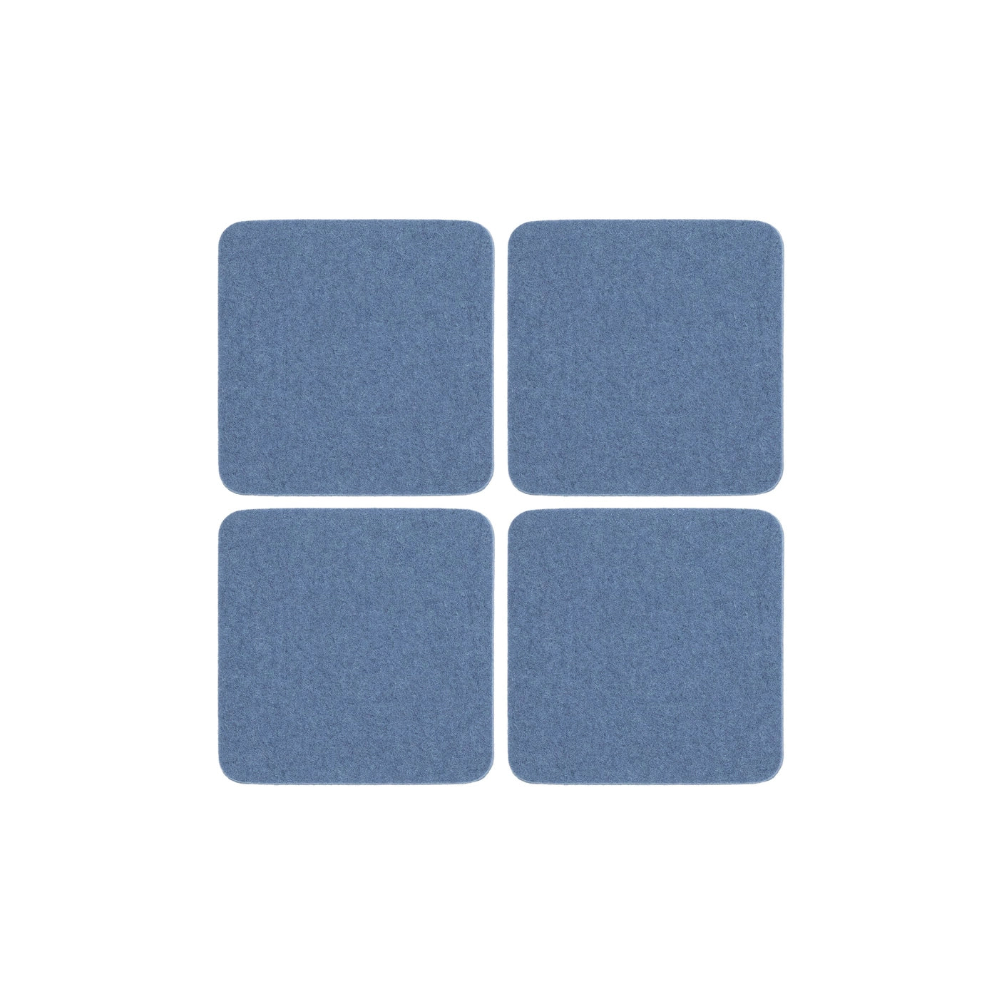 Bierfilzl Square Felt Coaster 4-pack (choose color) Horizon (Solid)