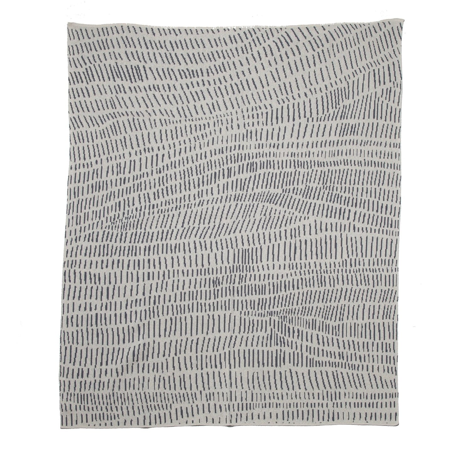 Sustainable Cotton Knit ‘Terrains’ Throw Blanket
