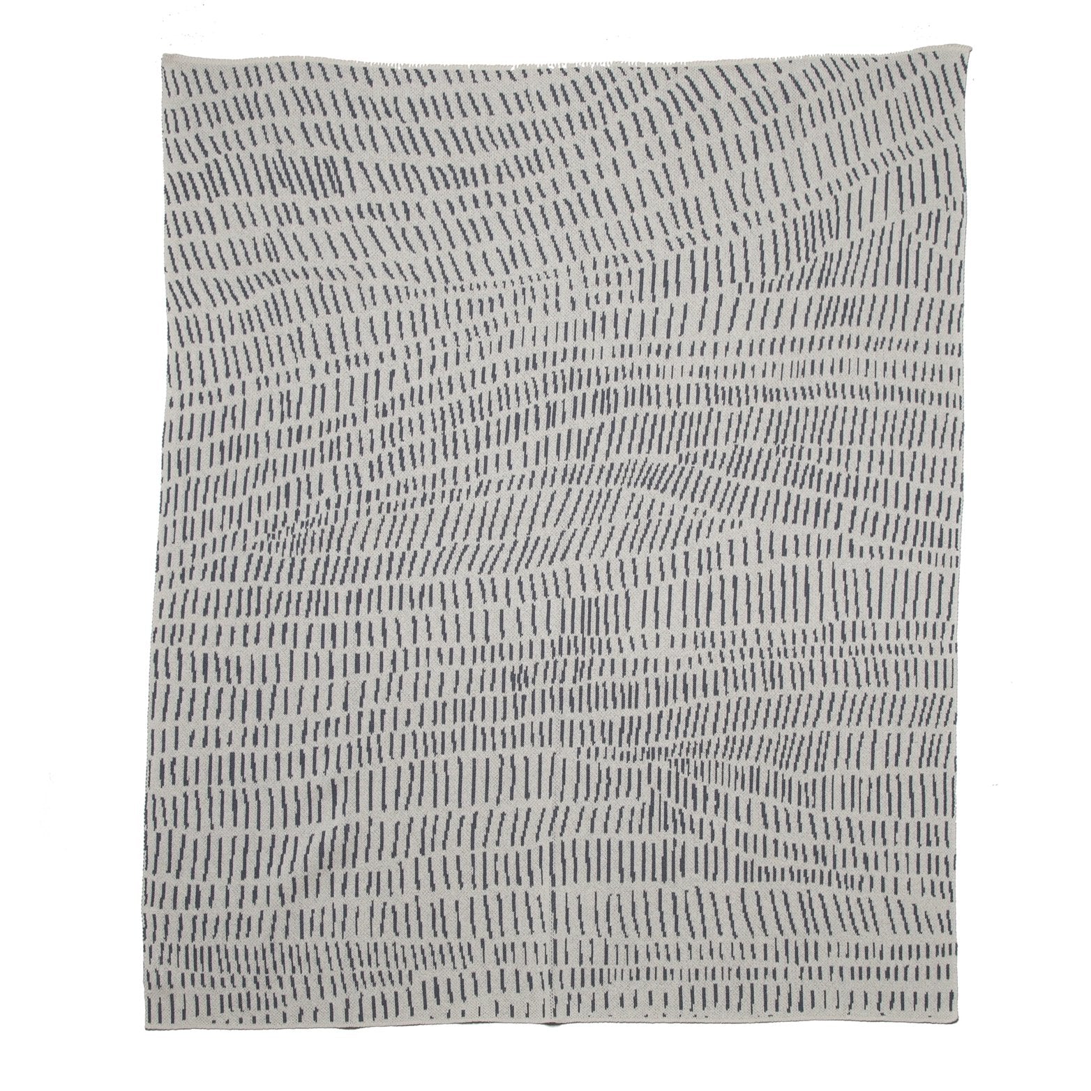 Sustainable Cotton Knit ‘Terrains’ Throw Blanket