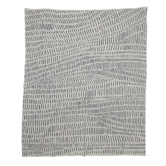 Sustainable Cotton Knit ‘Terrains’ Throw Blanket