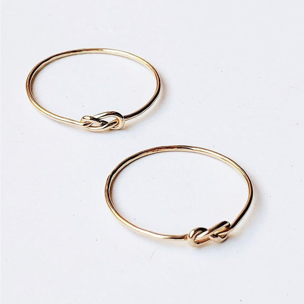 Infinite Knot Love Gold Fill Ring (Select Size)