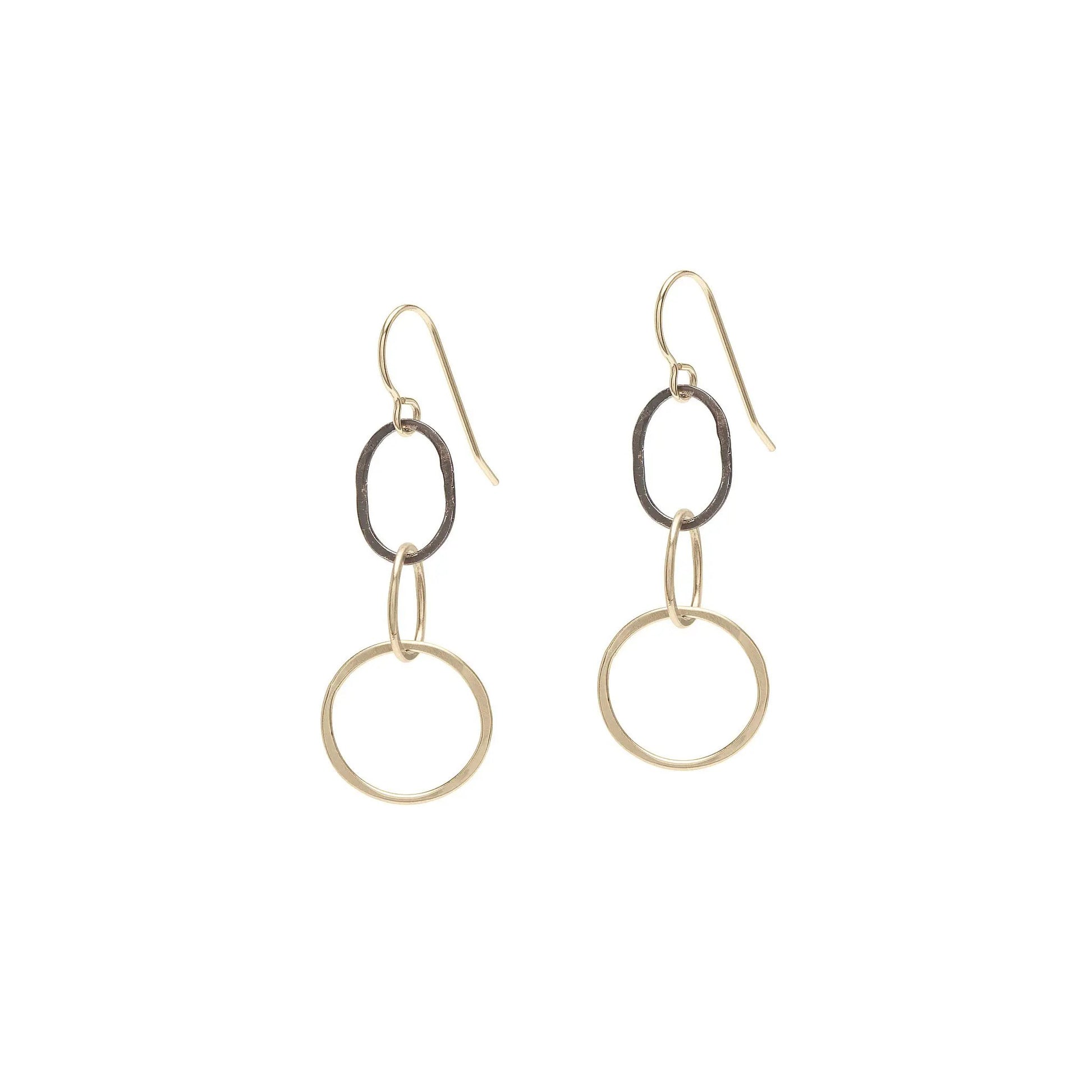 Mixed-Metal ‘Midnight Serenade’ Drop Earrings