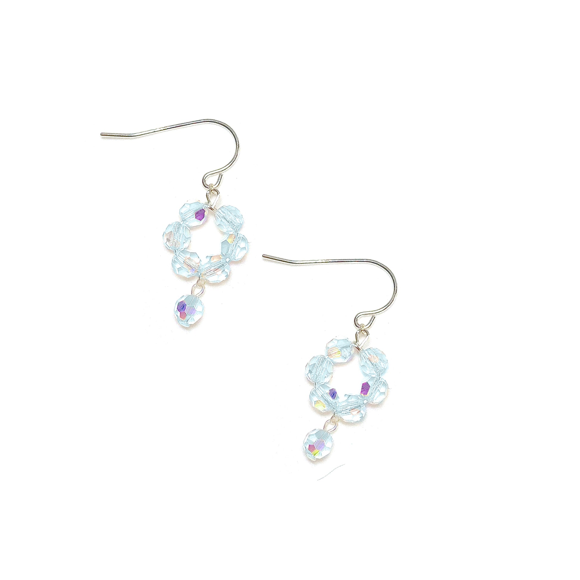 European Crystal Dainty 'Flower' Dangle Earrings (Select Color) LT Azore AB