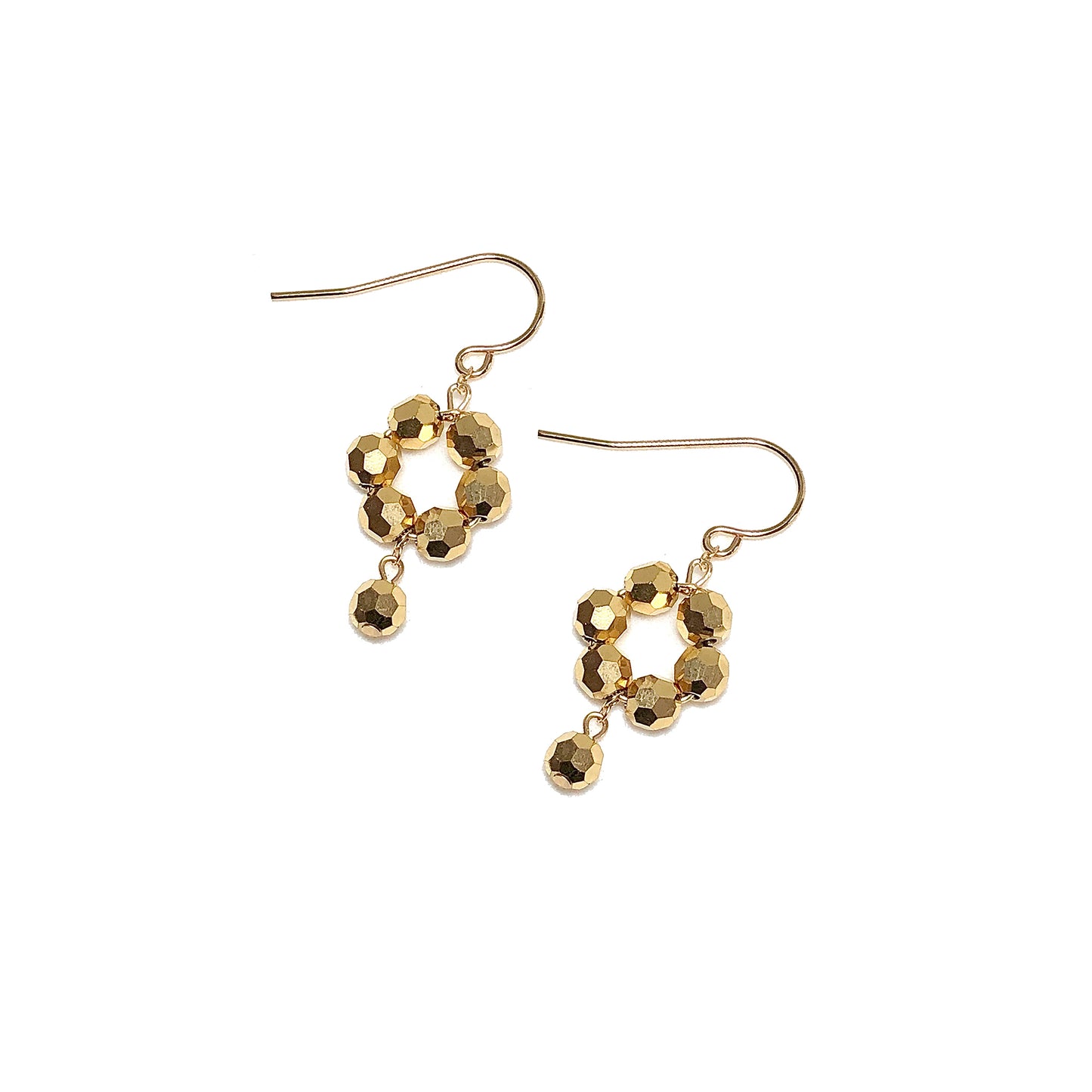 European Crystal Dainty 'Flower' Dangle Earrings (Select Color) Aurum 2X