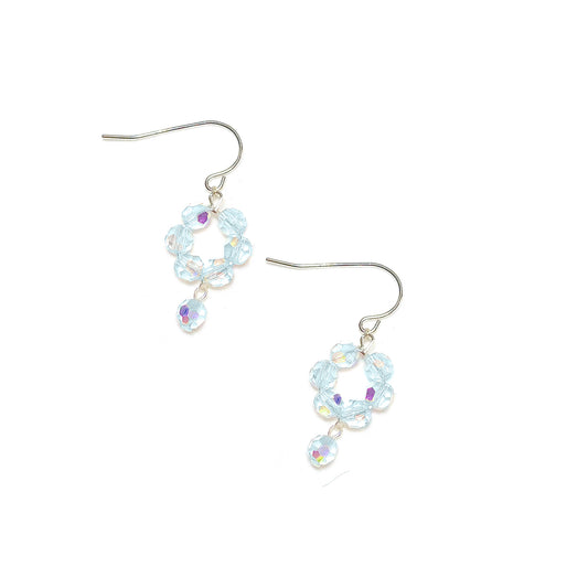 European Crystal Dainty 'Flower' Dangle Earrings (Select Color) LT Azore AB