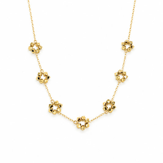 Aurum European Crystal Seven-Station Necklace