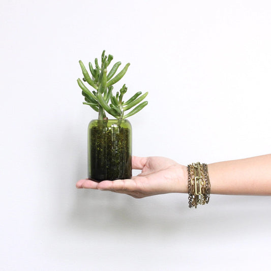 Multi Strand Oxidized Brass Chain Bracelet