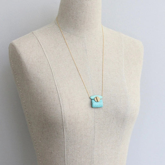Turquoise Geometric Necklace
