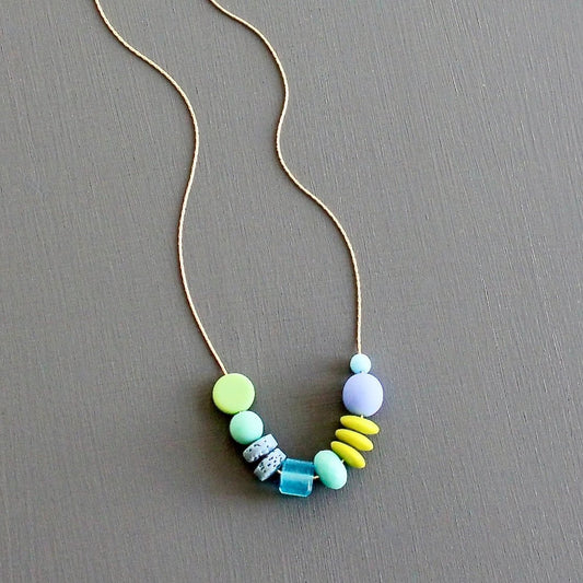 Matte Glass Color Pop Necklace