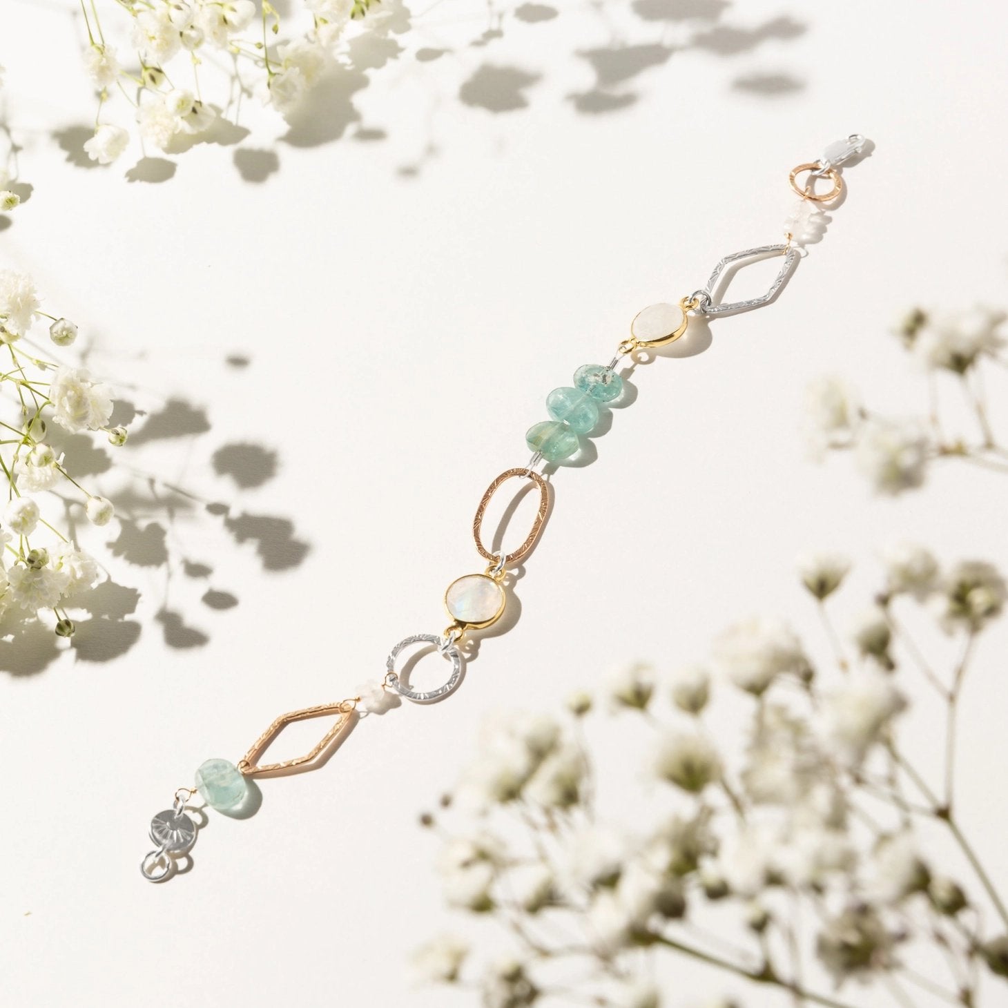 Mixed-Metal ‘Kyanite Blossom’ Bracelet