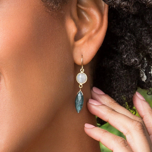 ‘Kyanite Moon’ Earrings