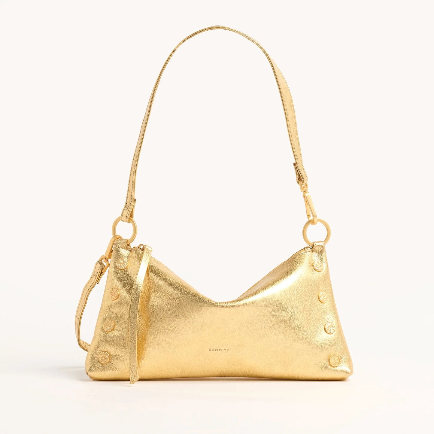 Hammitt Kyle Crossbody/Shoulder Bag - LIMITED EDITION Gala Gold/Brushed Gold Hammered