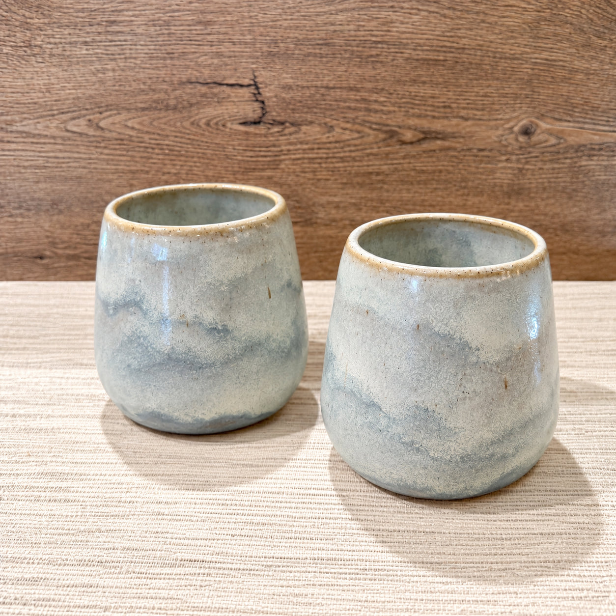 Blue Haze Stoneware Tumblers