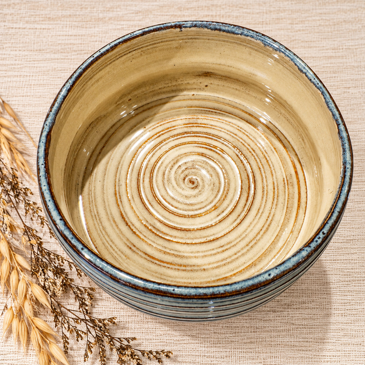 Blue Ridge Stoneware Serving Bowl