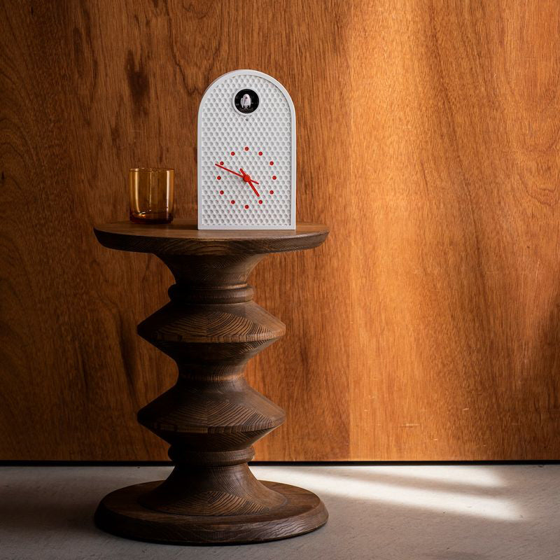 COO Metal Cuckoo Clock - White/Orange