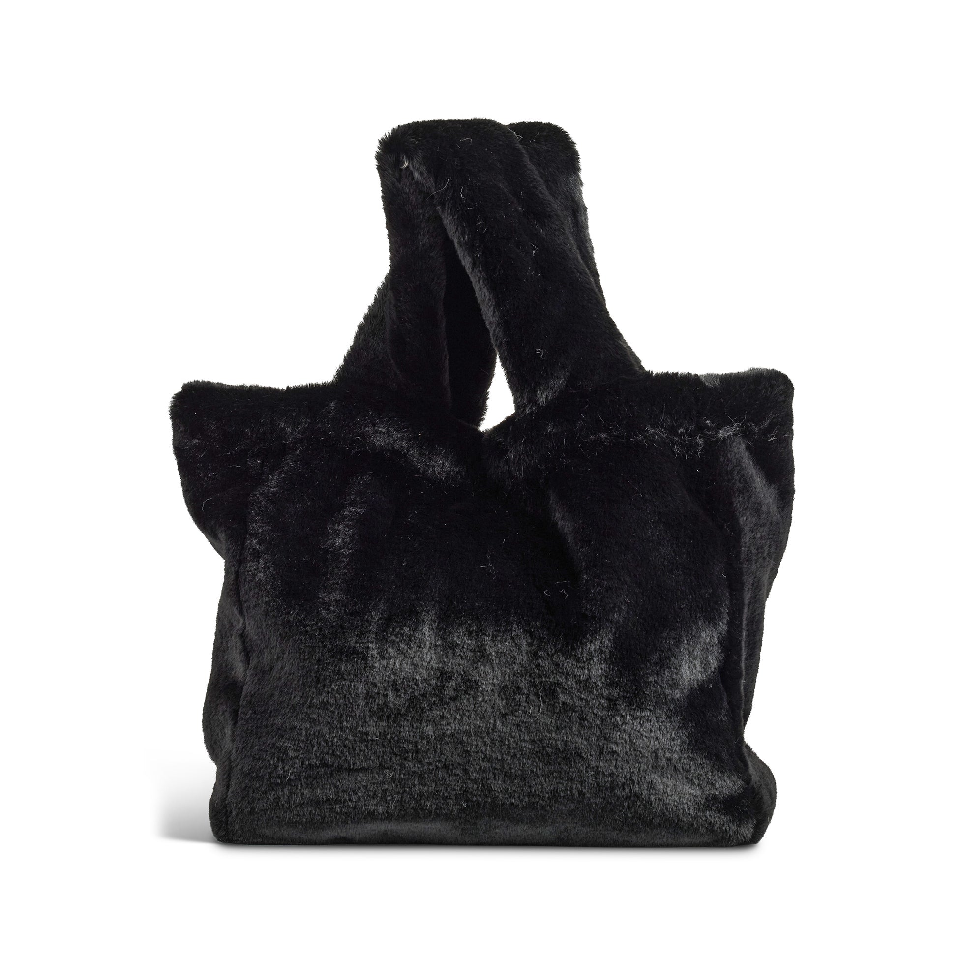 Faux Fur 'Le Mink' Tote Bag - Black