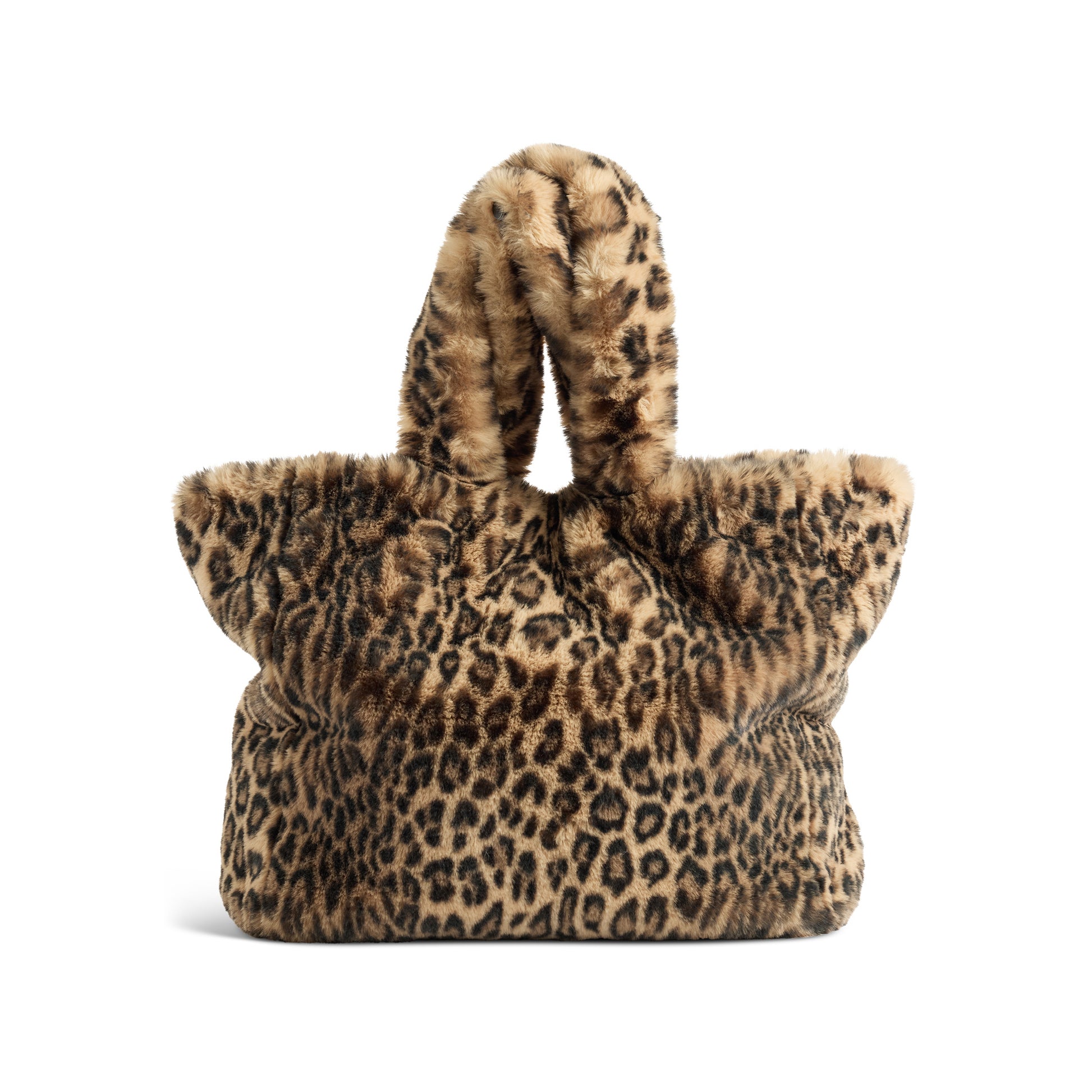 Faux Fur 'Le Mink' Tote Bag - Leopard