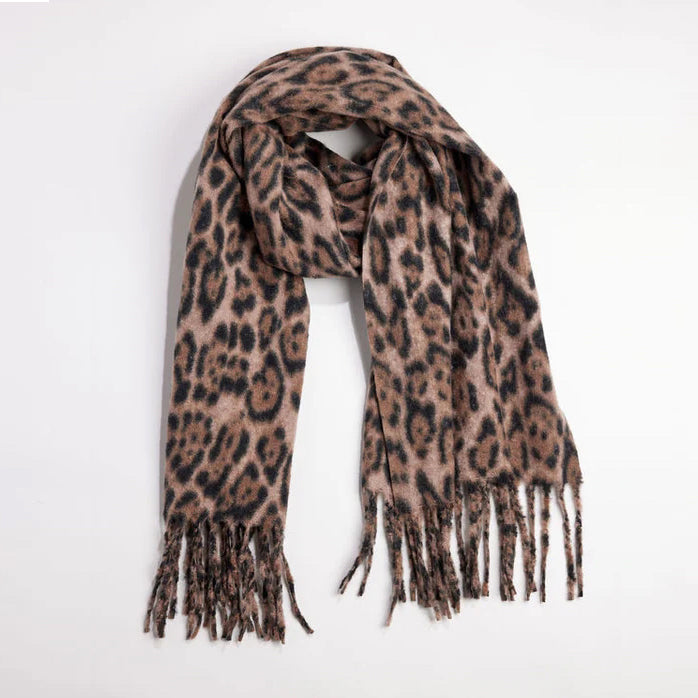 Leopard Scarf - Natural