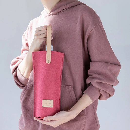 Felt Wine Cozy Carrier - Solo (choose color)