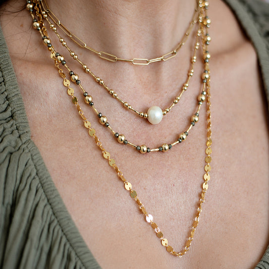 Alexa Necklace – Pyrite