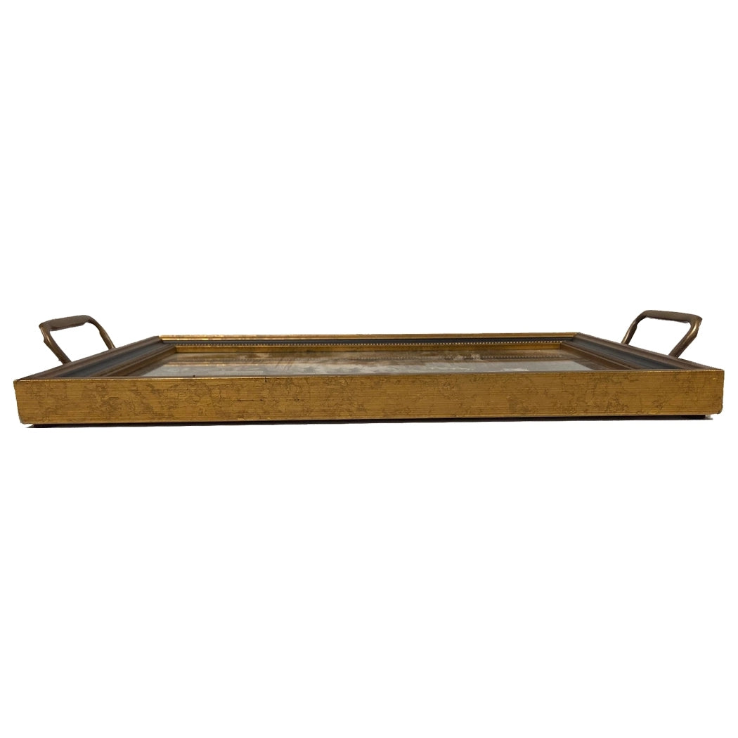 William Morris Marigold Decorative Tray with Brass Handles