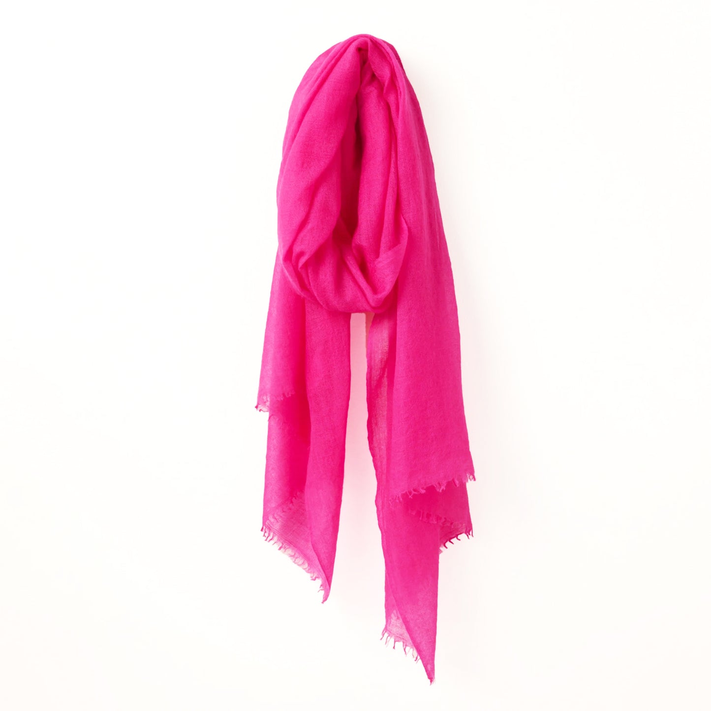 Cashmere Whisper Featherweight Scarf - Fuchsia
