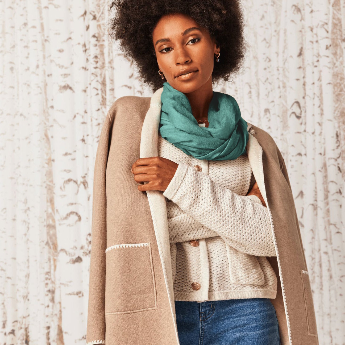 Cashmere Whisper Featherweight Scarf - Mid-Aqua