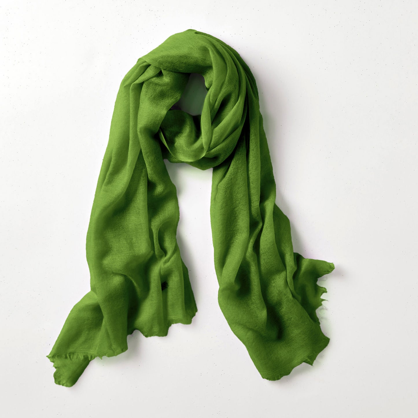 Cashmere Whisper Featherweight Scarf - Moss