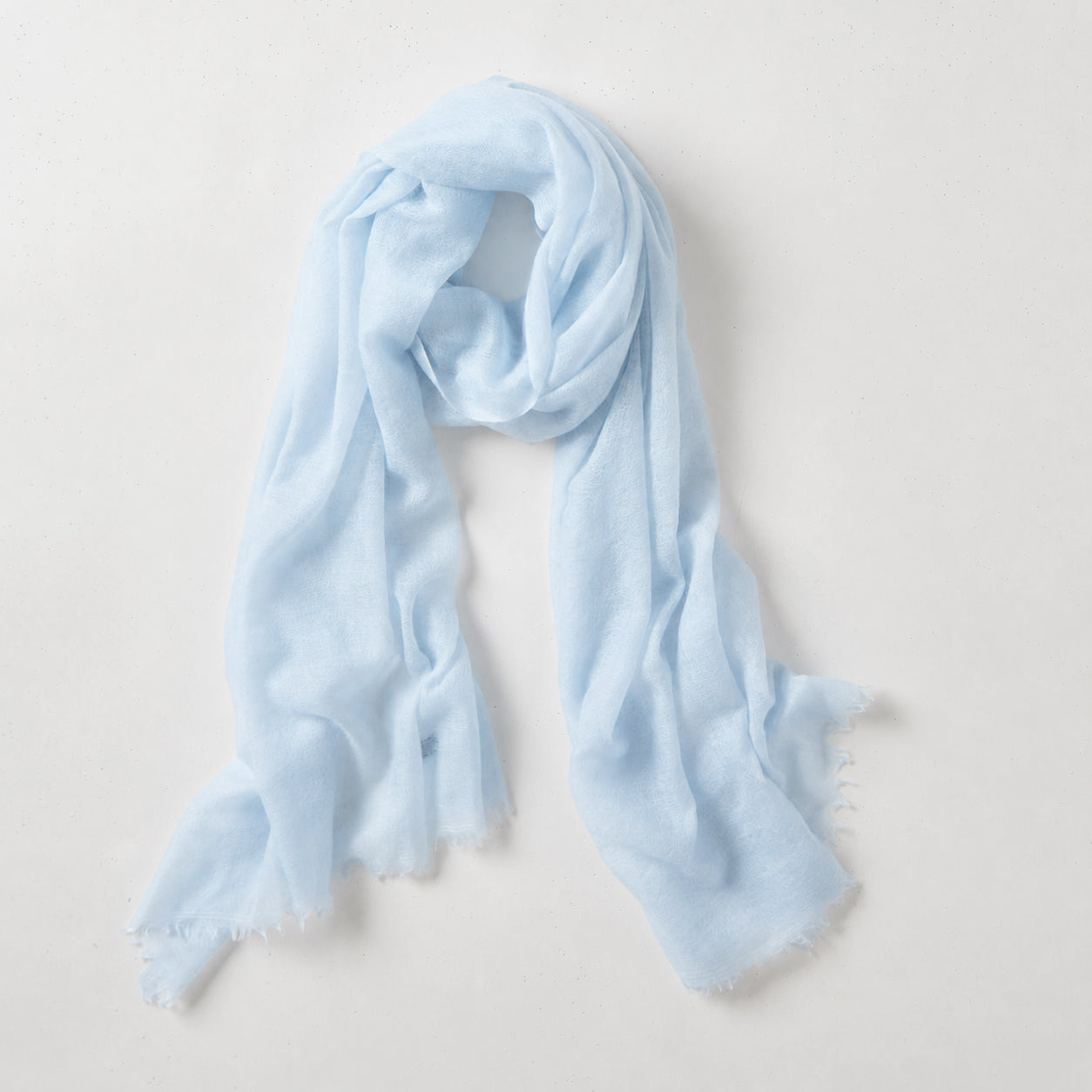 Cashmere Whisper Featherweight Scarf - Pale Blue