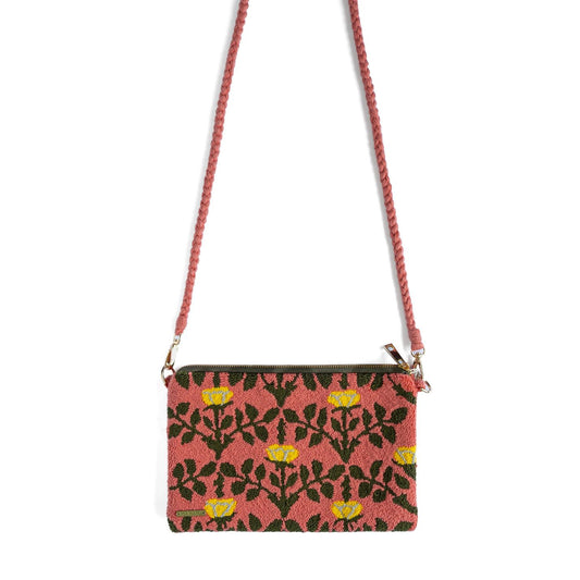 Woven Convertible Crossbody Aluna Clutch Bag - Garden
