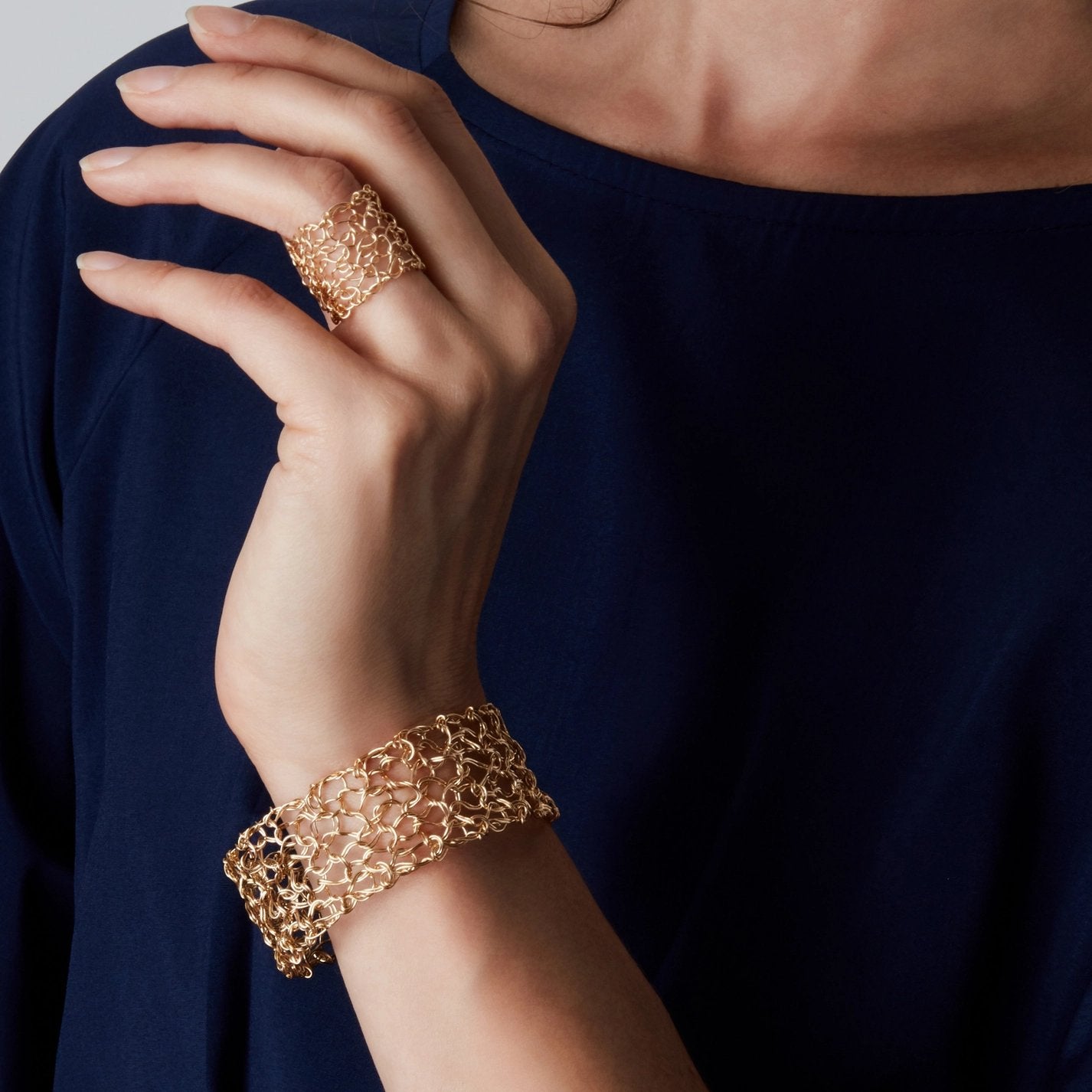 14k Gold-Filled Wire Statement Ring