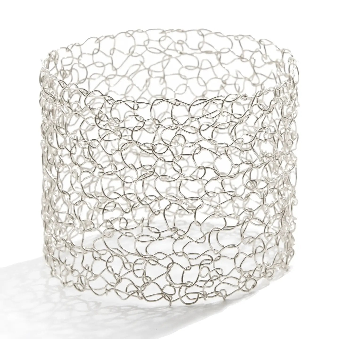 Sterling Silver Wire Statement Bangle Bracelet