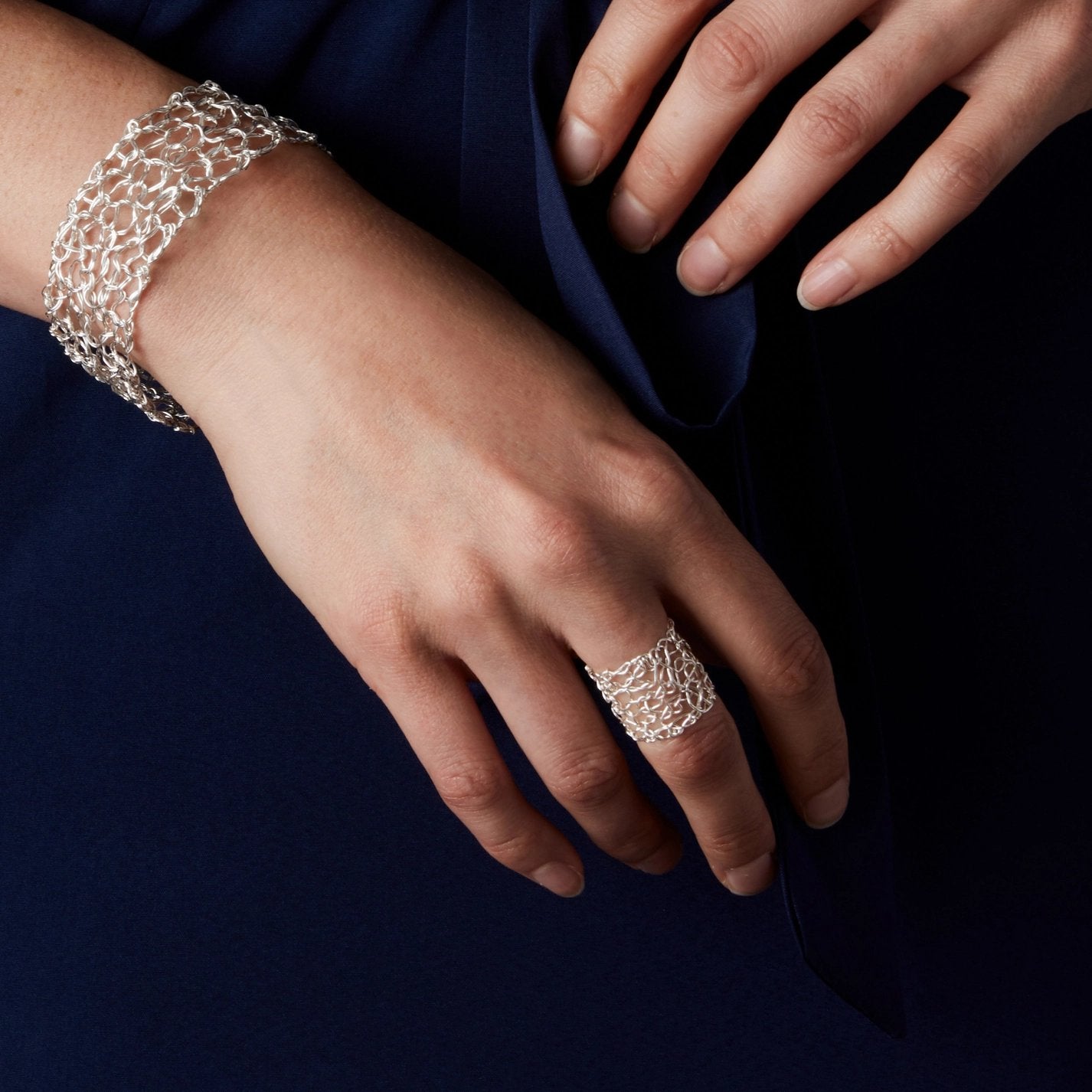 Sterling Silver Wire Statement Ring