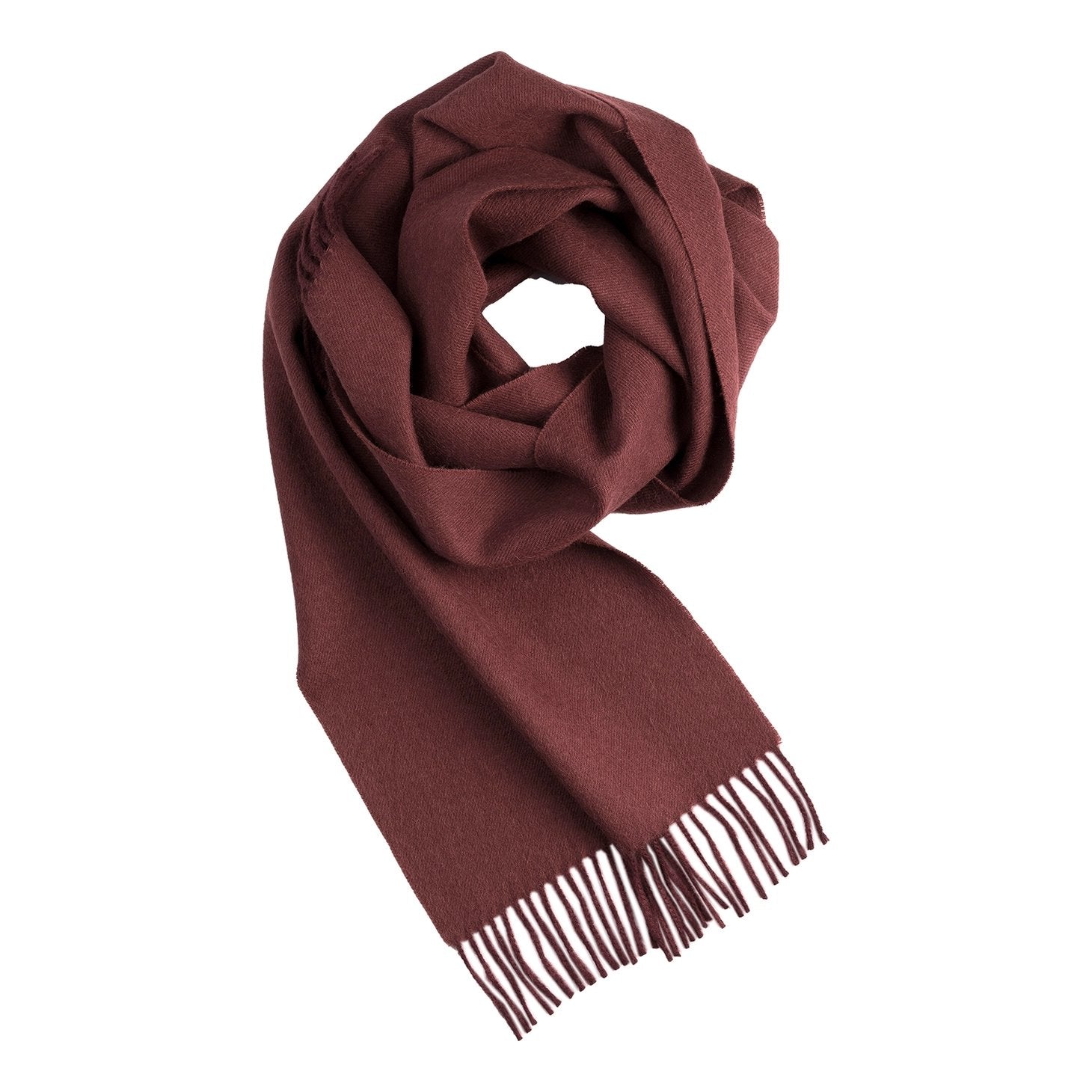 Baby Alpaca Solid Scarf - Malbec