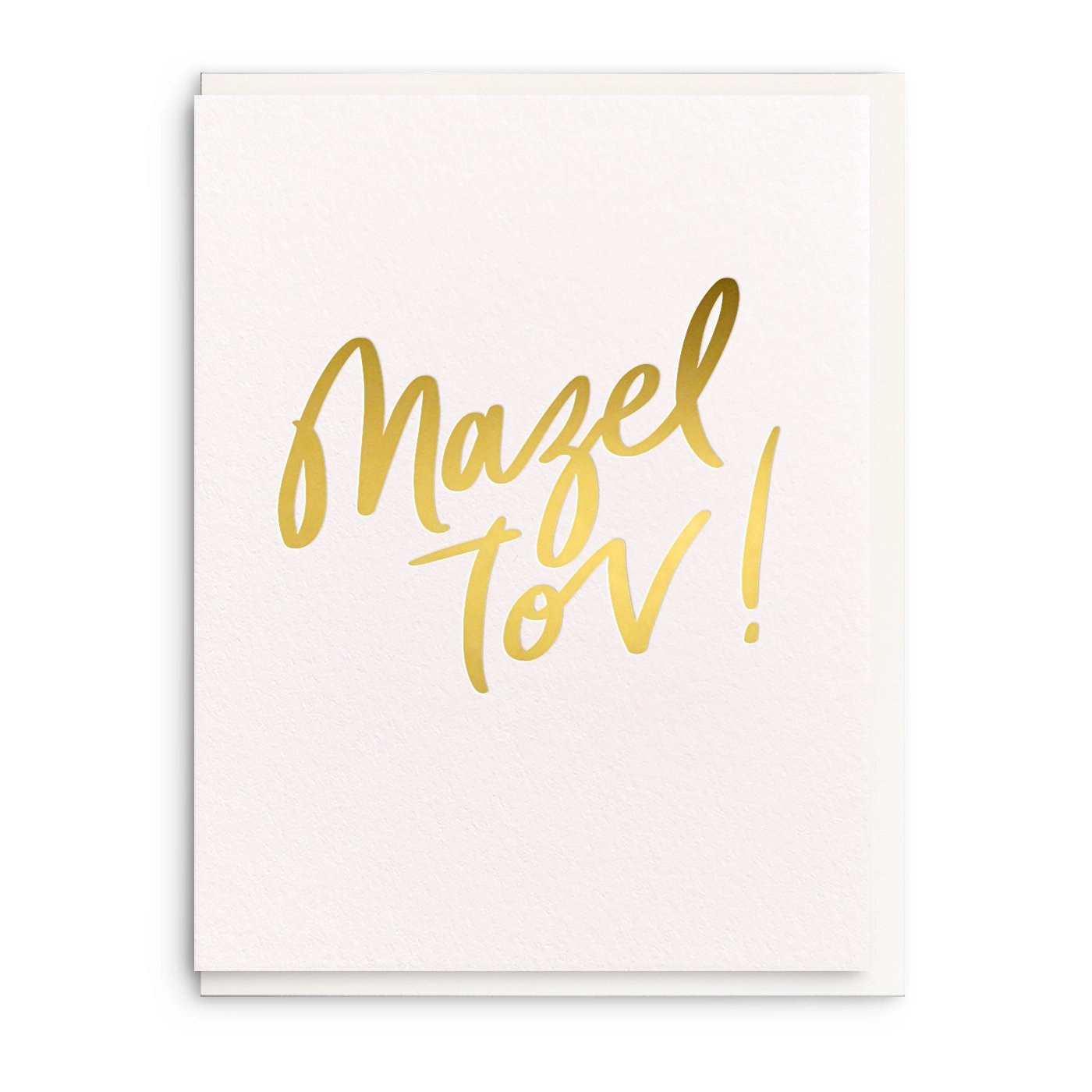Mazel Tov - Foil Letterpress Congratulations Card