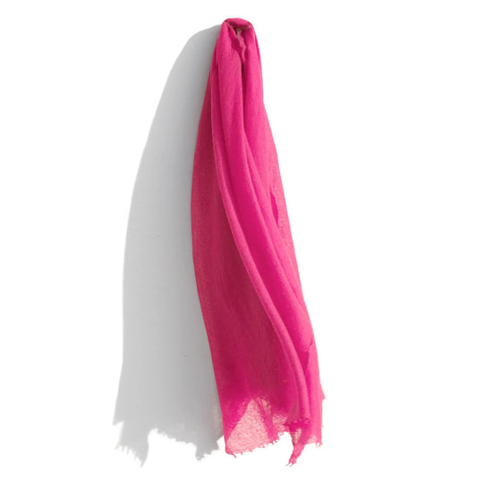 Cashmere Whisper Featherweight Scarf - Fuchsia