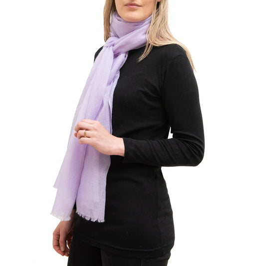 Cashmere Whisper Featherweight Scarf - Lilac