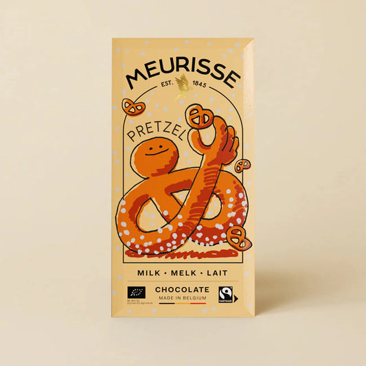 Meurisse Milk Chocolate Tablet - Pretzel