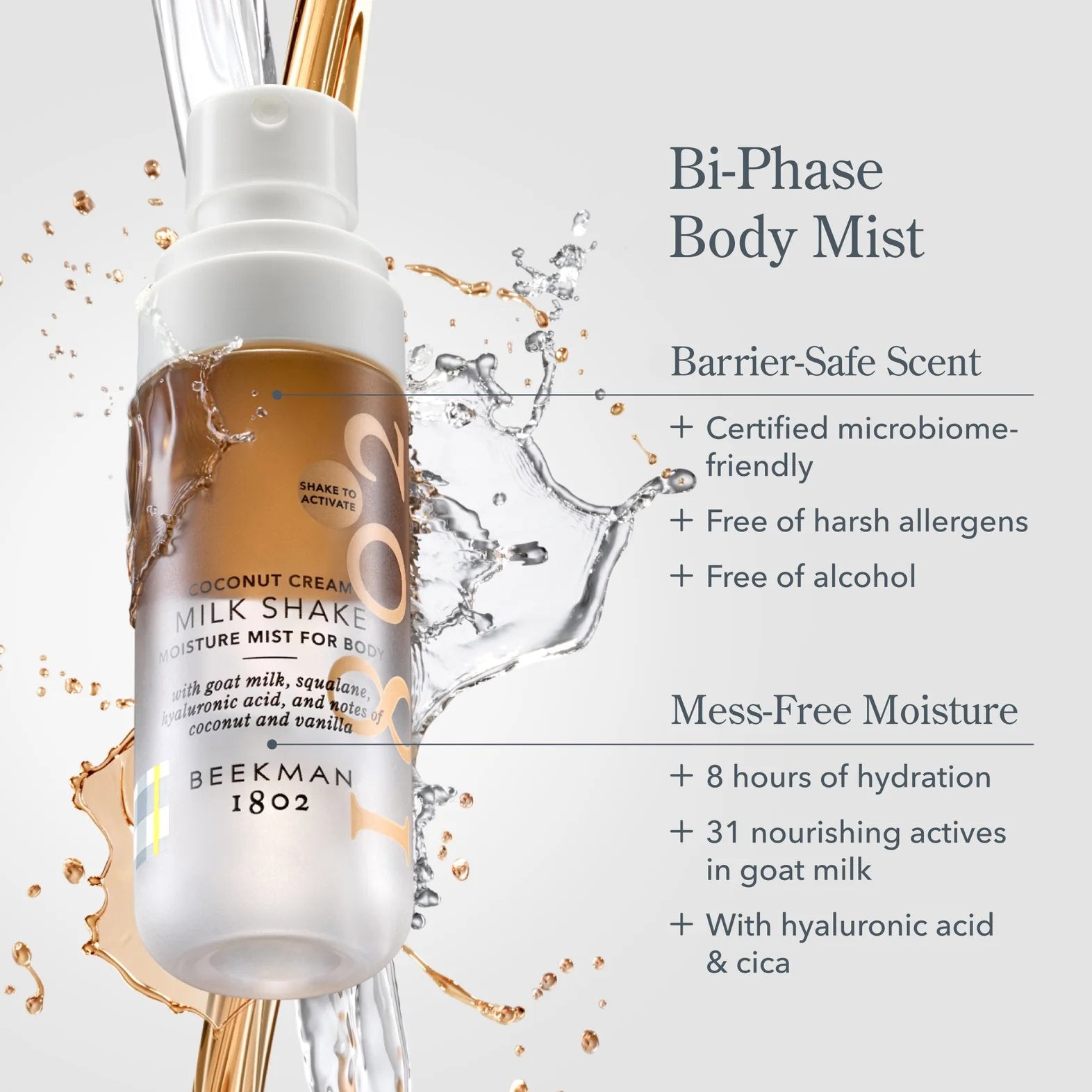 Milk Shake Moisture Mist For Body - Coconut Cream